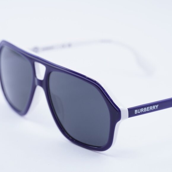 Burberry Junior JB4340 392687 Sunglasses Blue/White Frame, Grey Lenses - Picture 2 of 10